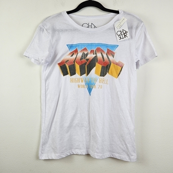 Chaser AC/DC Vintage Highway to Hell Tour 78 Graphics Band Tee Size XS - Picture 1 of 7